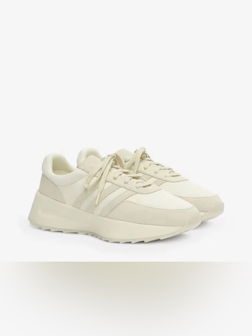 Adidas Fear of God X Athletics Los Angeles cream Sneakers Men’s size 9.5